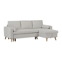SCHLAFSOFA - 4 Personen-Sitzer - Stoff - Beige - - Beige, Textil (225/88/146cm) - Vente-Unique