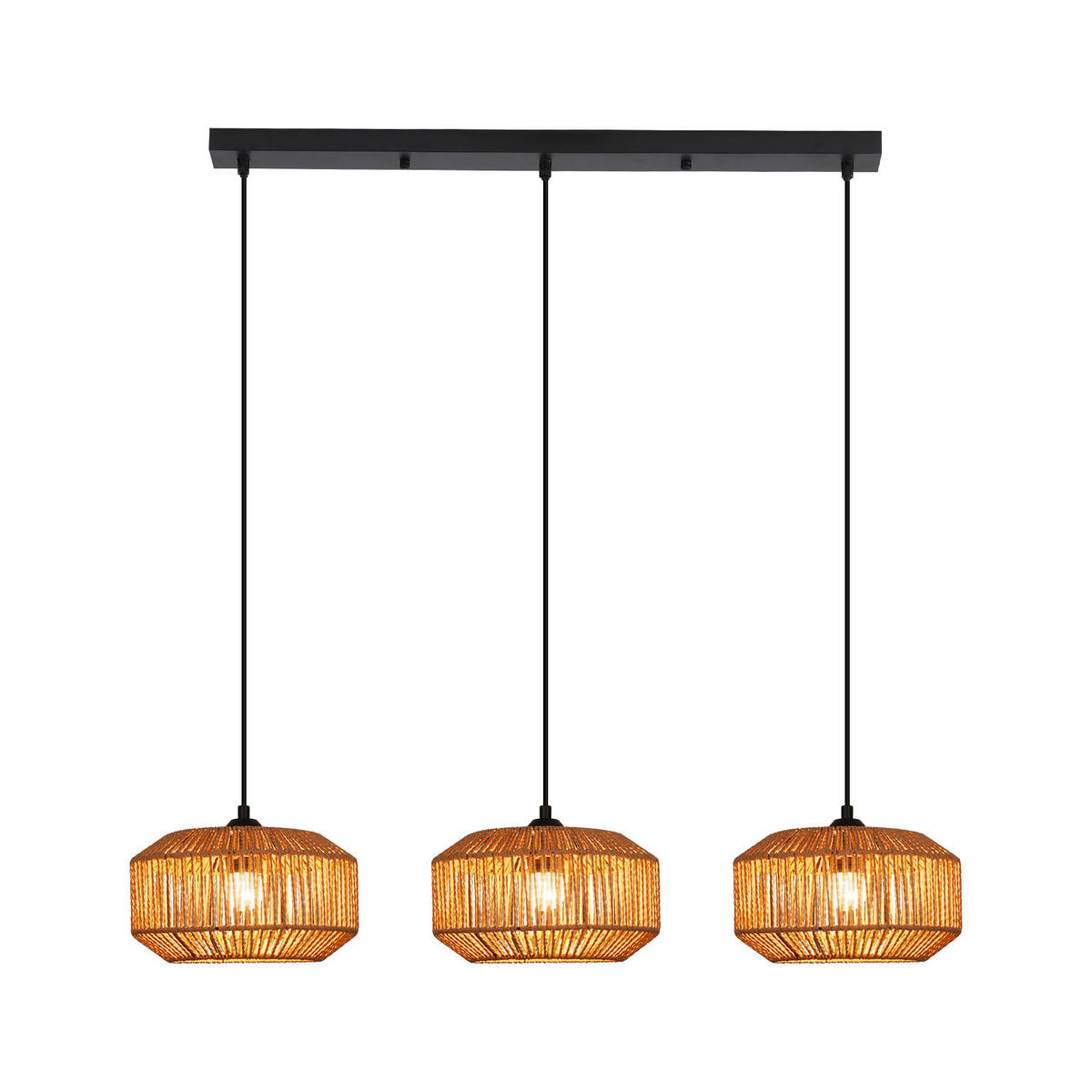 PENDELLEUCHTE Nadine 71/14.5/150 cm - Braun, Metall (71/14.5/150cm) - ZMH