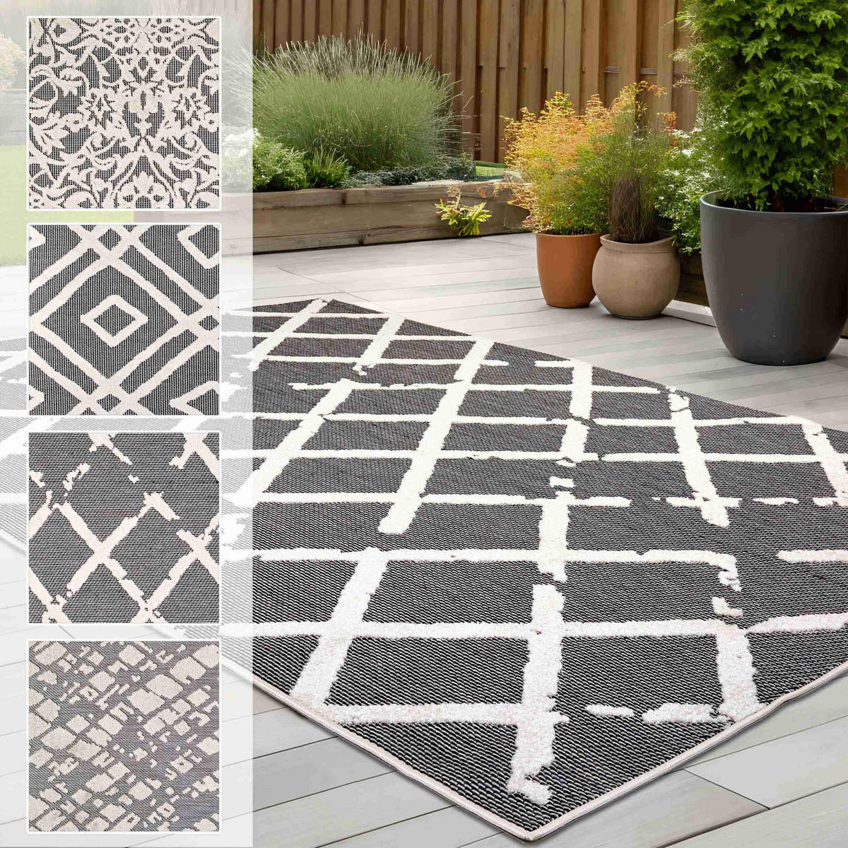 KURZFLORTEPPICH SERINA - Grau, Textil (120/170cm) - Astra