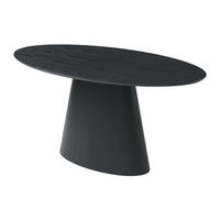 ESSTISCH - 6 Personen - MDF - Schwarz - ANTELADA - Schwarz, Holz (160/90/76.5cm) - Vente-Unique