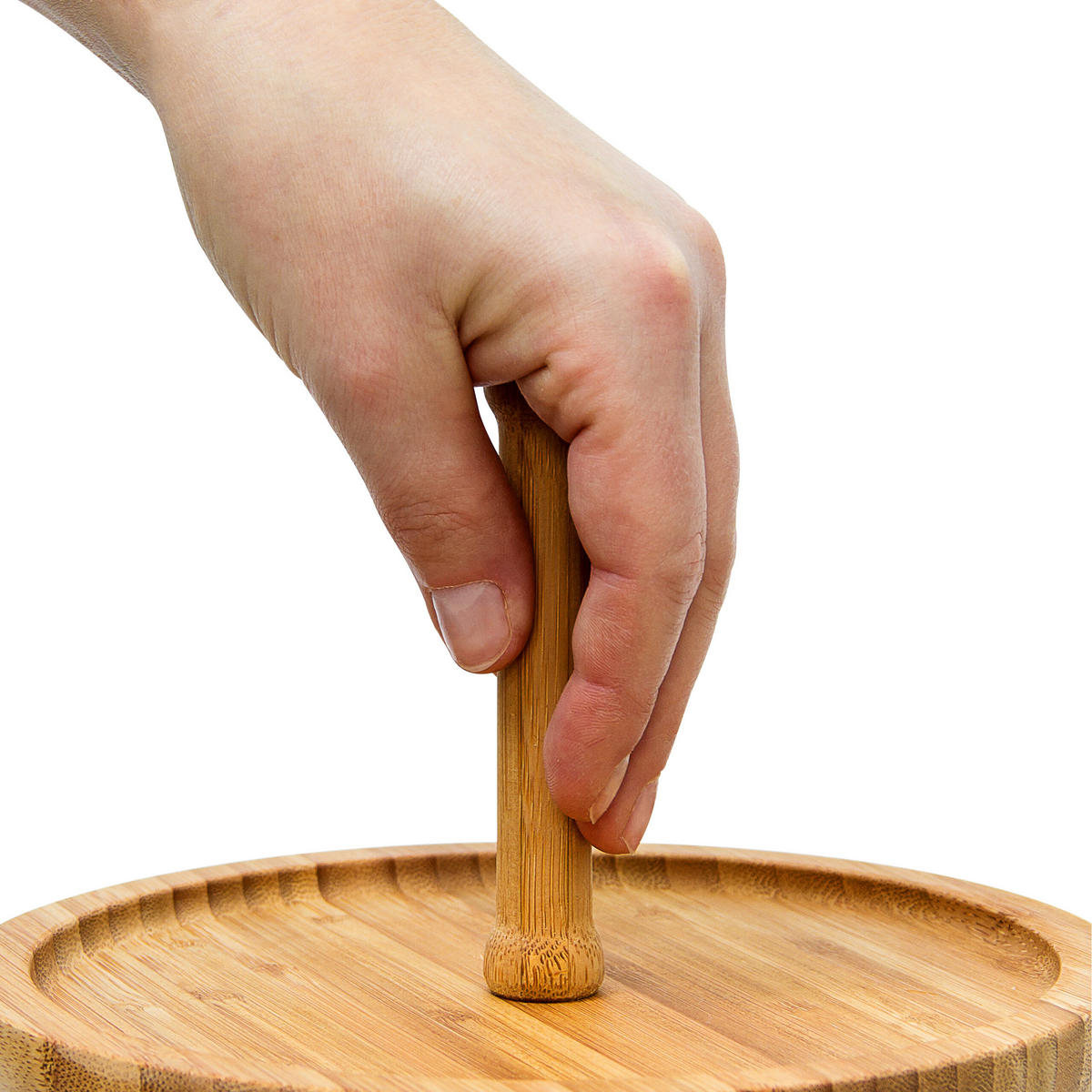 ETAGERE - Hellbraun, Holz (25/24cm) - Relaxdays