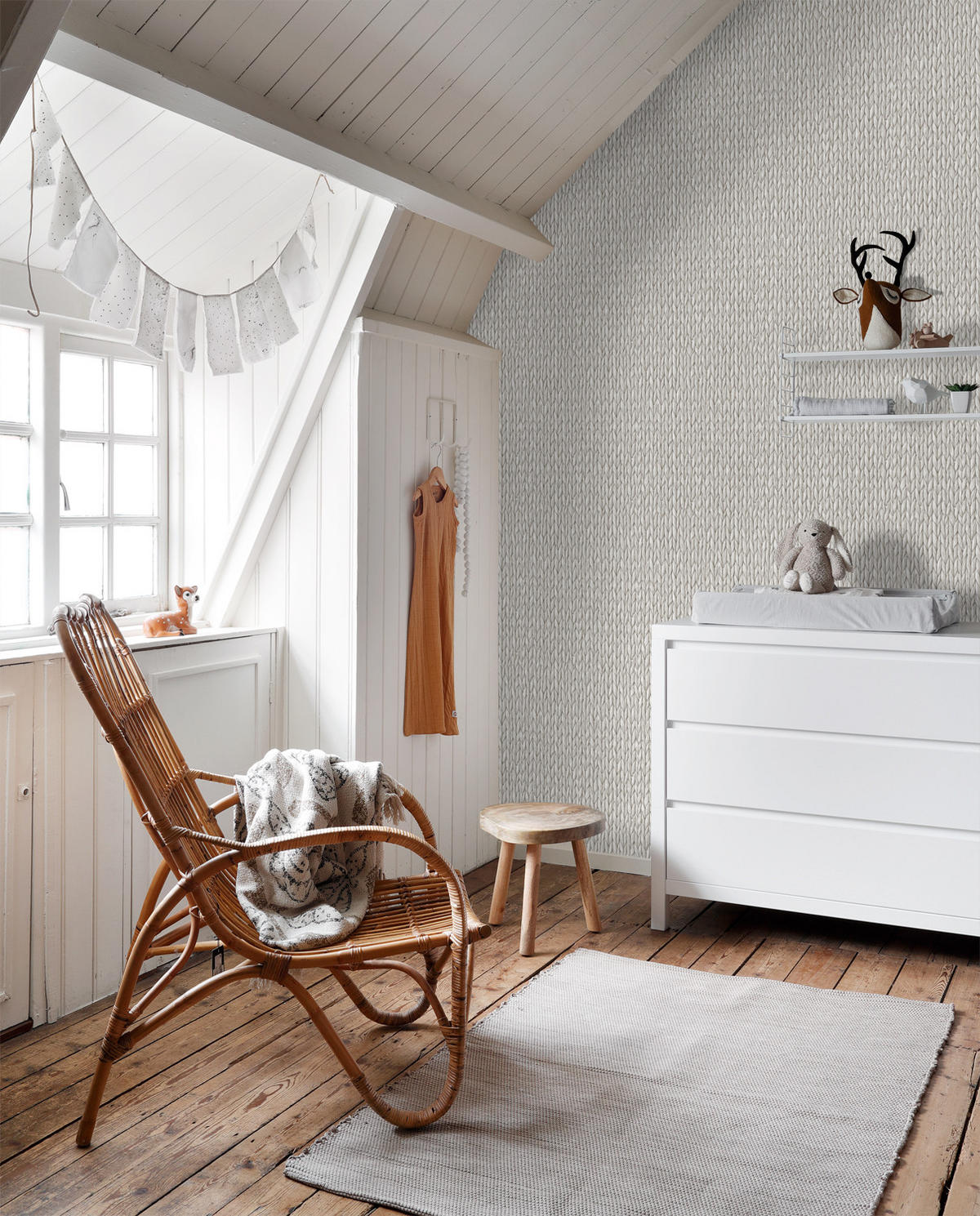 TAPETE Schilfmuster 53 cm x 10.05 m - Beige, Papier (53/1000cm) - ESTAhome