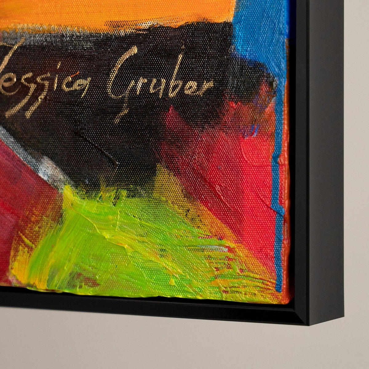GEMÄLDE Lebhaftes Outfit Schattenfugenrahmen Schwarz 140x100 cm - Schwarz, Holz (140/100cm) - YS-art gallery