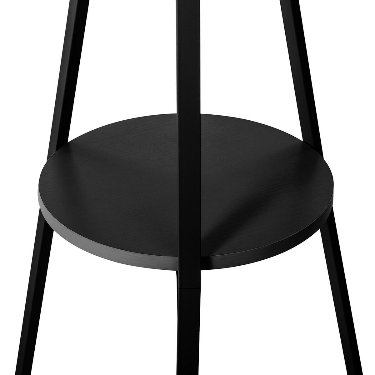 STANDGARDEROBE mit 9 Haken, Metall, MDF, Schwarz - Schwarz, Metall (40/180/44.8cm) - 5five Simply Smart