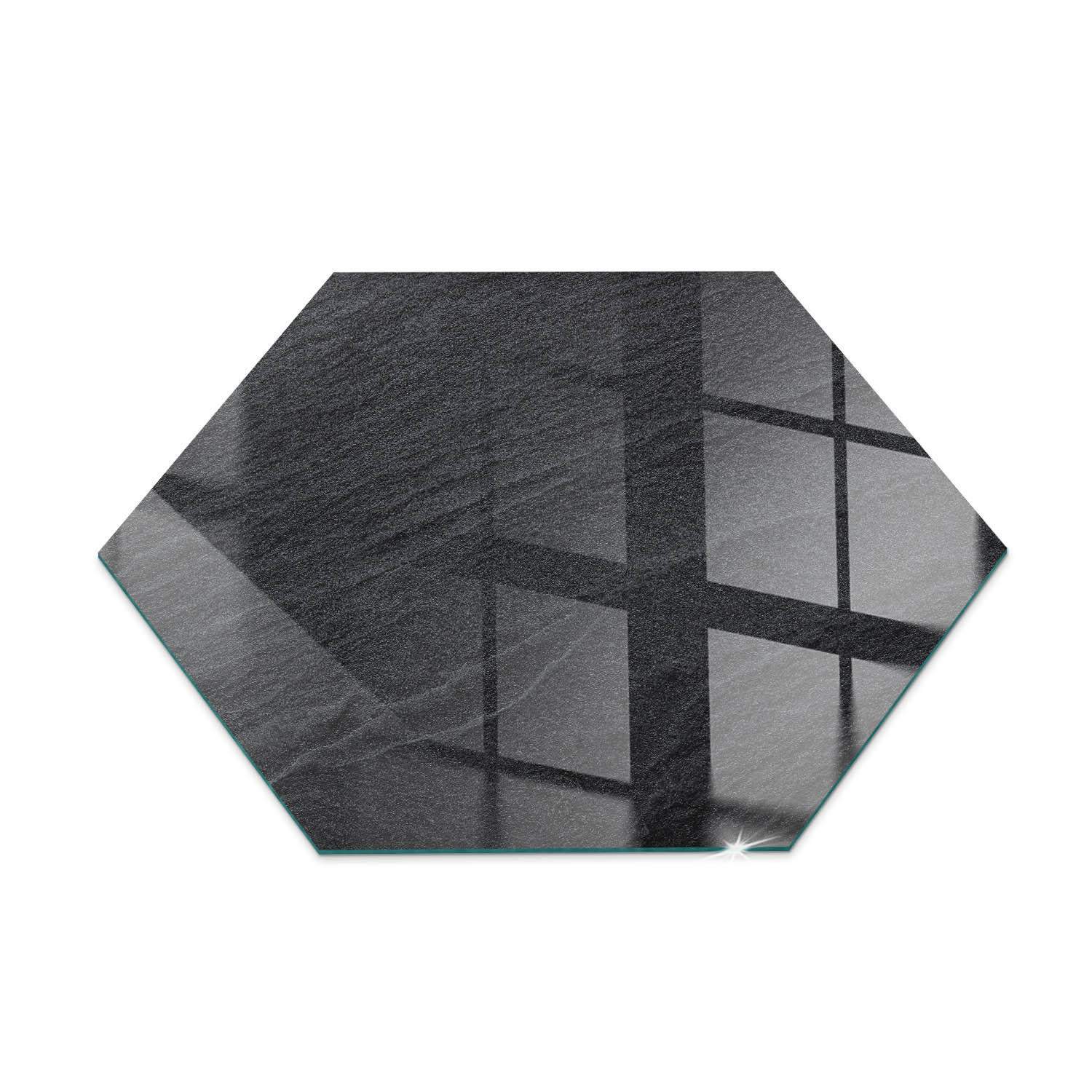 ArtPrintCave Glasplatte Schwarz 40x40x0.4 cm