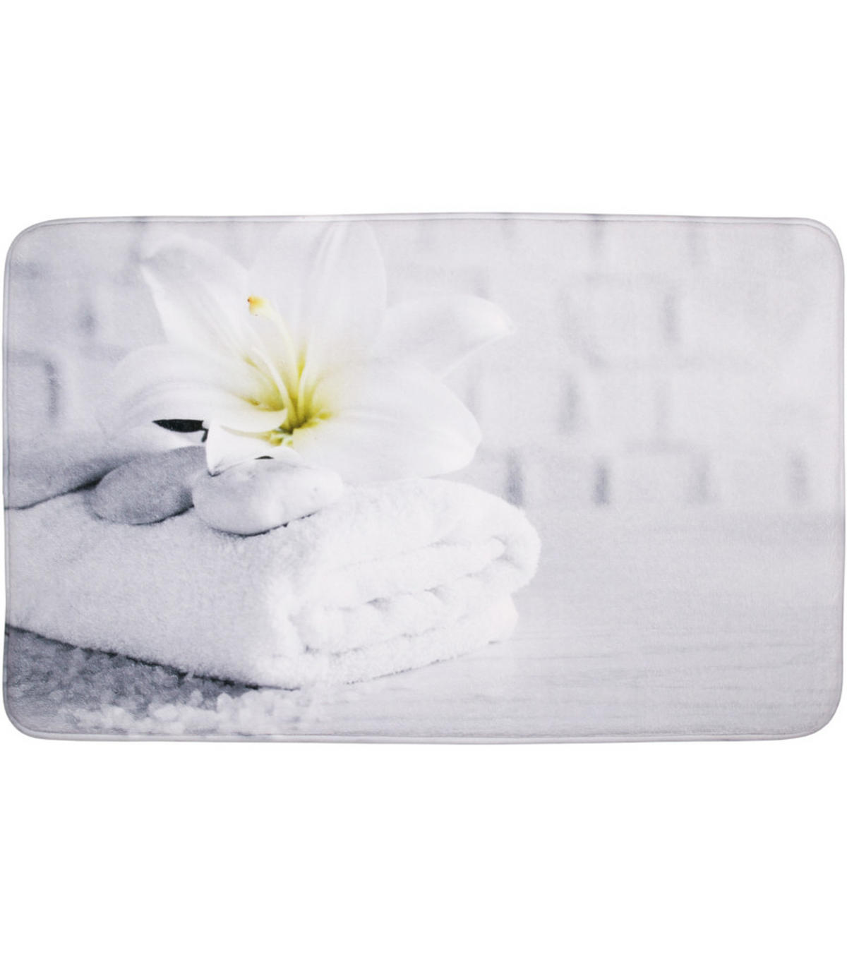 BADTEPPICH Good Feeling 70 x 110 cm - Weiß, Textil (70/110cm) - Sanilo