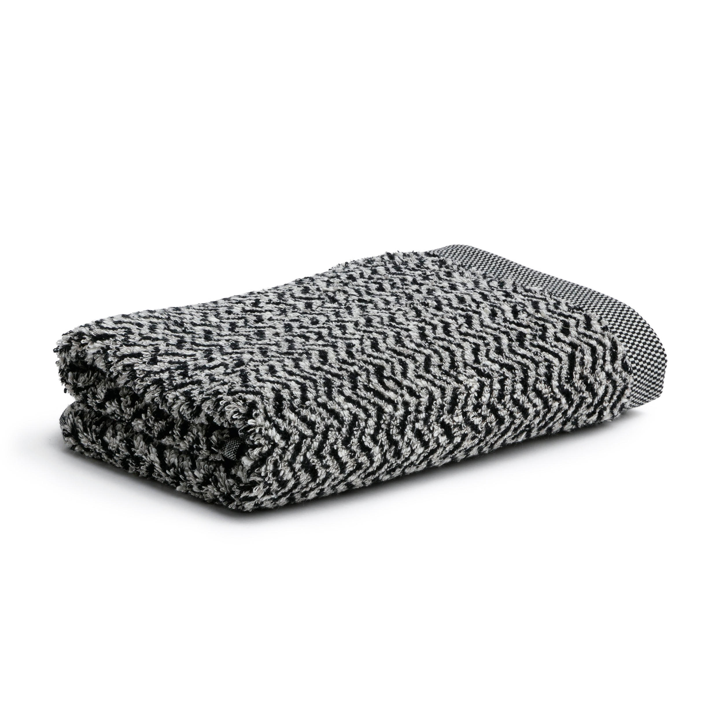 HANDTUCH BROOKLYN - Schwarz/Naturfarben, Textil (50/100cm) - MÖVE