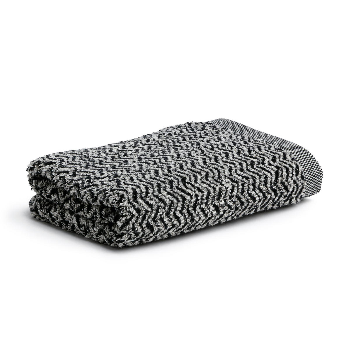 HANDTUCH BROOKLYN - Schwarz/Naturfarben, Textil (50/100cm) - MÖVE
