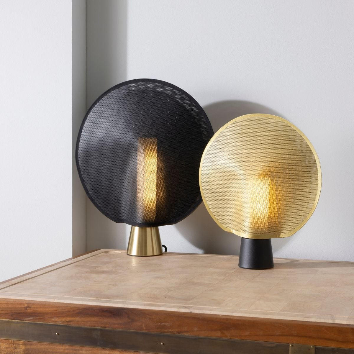 LAMPE Masche D.28cm - Goldfarben, Kunststoff (28.5/7.6/39.5cm) - Signature