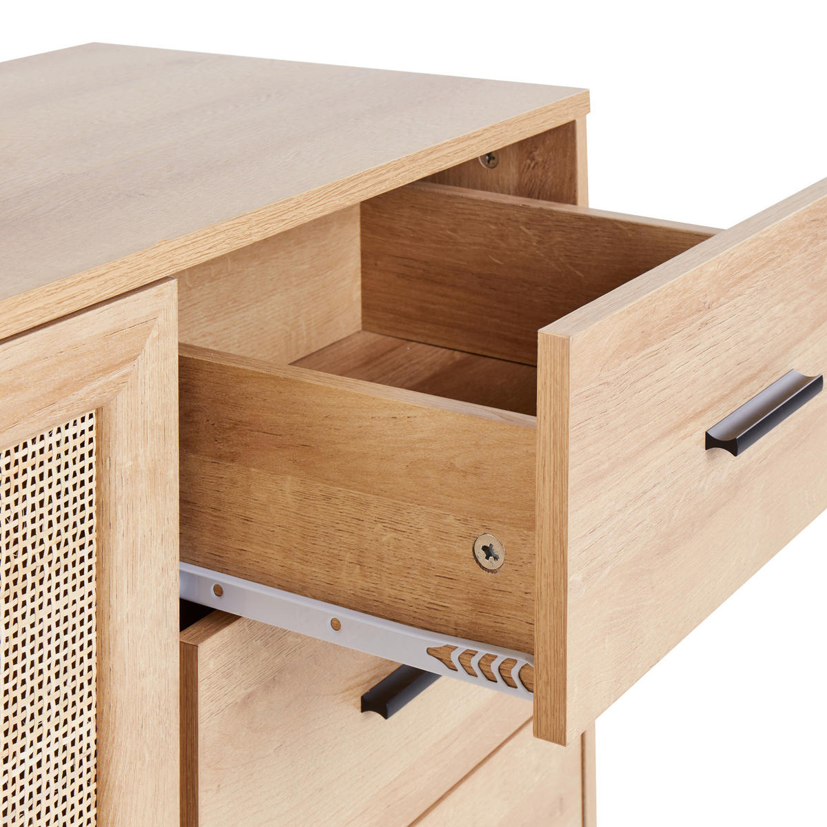 SIDEBOARD se 2 dveřmi Světle hnědý Pasco - hnědá, kompozitní dřevo (120/77/39cm) - Beliani