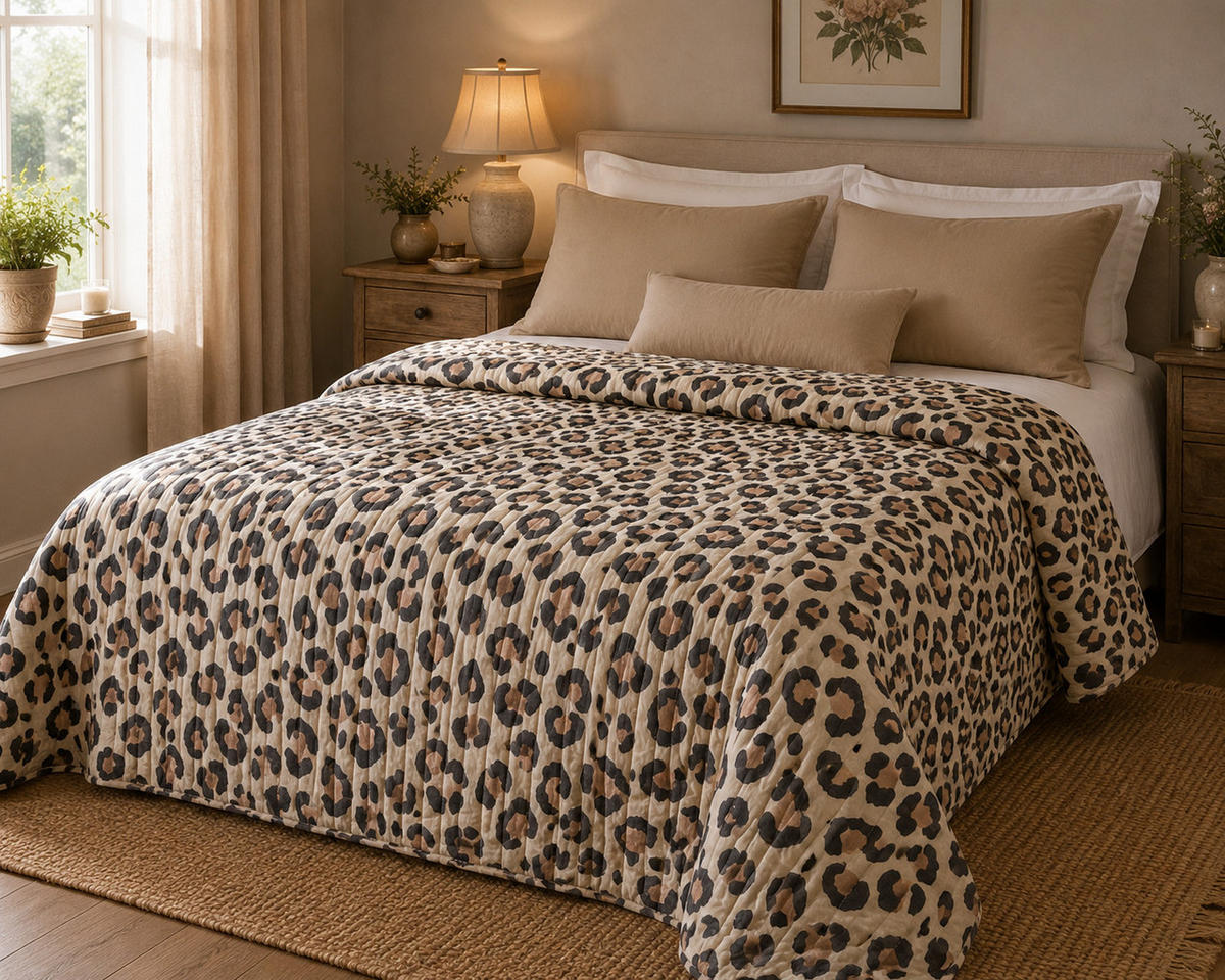 WOHNDECKE Baumwolle 135x180 cm Quilt-Optik – Gesteppt, Weich & Modern - Multicolor, Naturmaterialien (135/180cm) - AU Maison