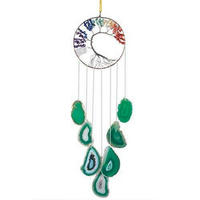 WINDSPIEL Lebensbaum Achat Scheiben 63 cm - Multicolor, Stein (63/10/1cm)