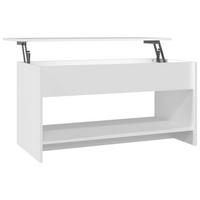 COUCHTISCH Weiß 102x50x52,5 cm Holzwerkstoff - Weiß, Holzwerkstoff (102/50/52.5cm) - furnicato