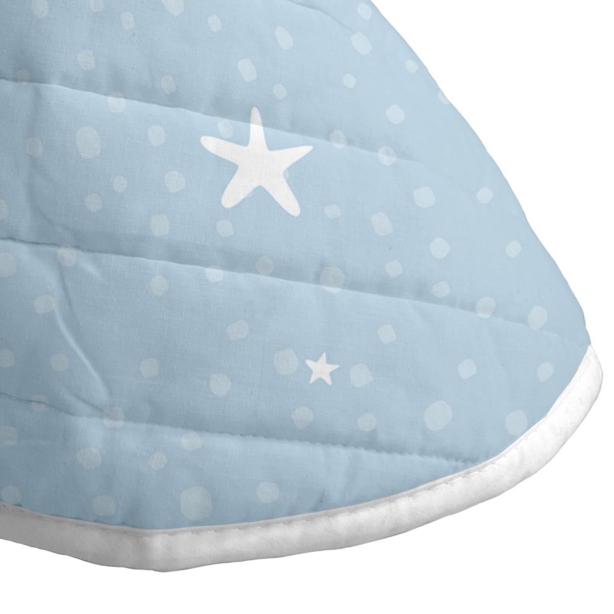 TAGESDECKE Little star Blau 200x260 cm (Bett 105) - Blau, Textil (200/260cm) - Happy Friday