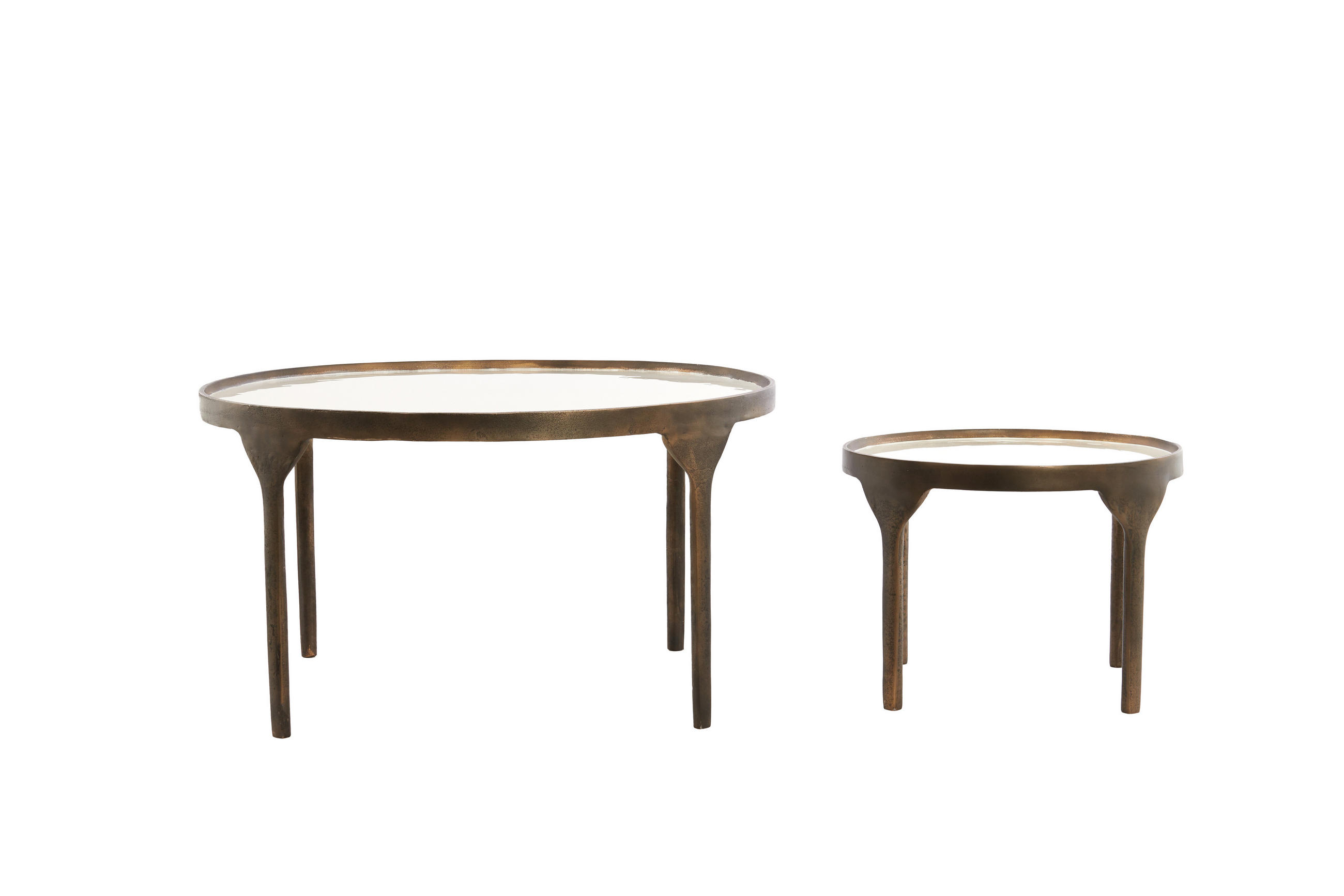 COUCHTISCH Eli Weiß 85/85/42 cm - Weiß, Metall (85/85/42cm) - Light & Living