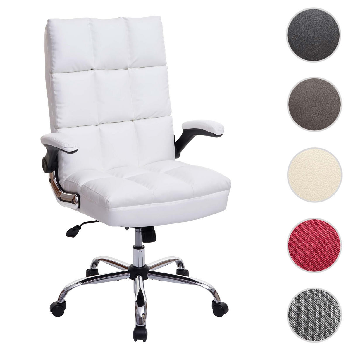 BÜROSTUHL Weiß - Weiß, Textil (73/120/72cm) - MCW