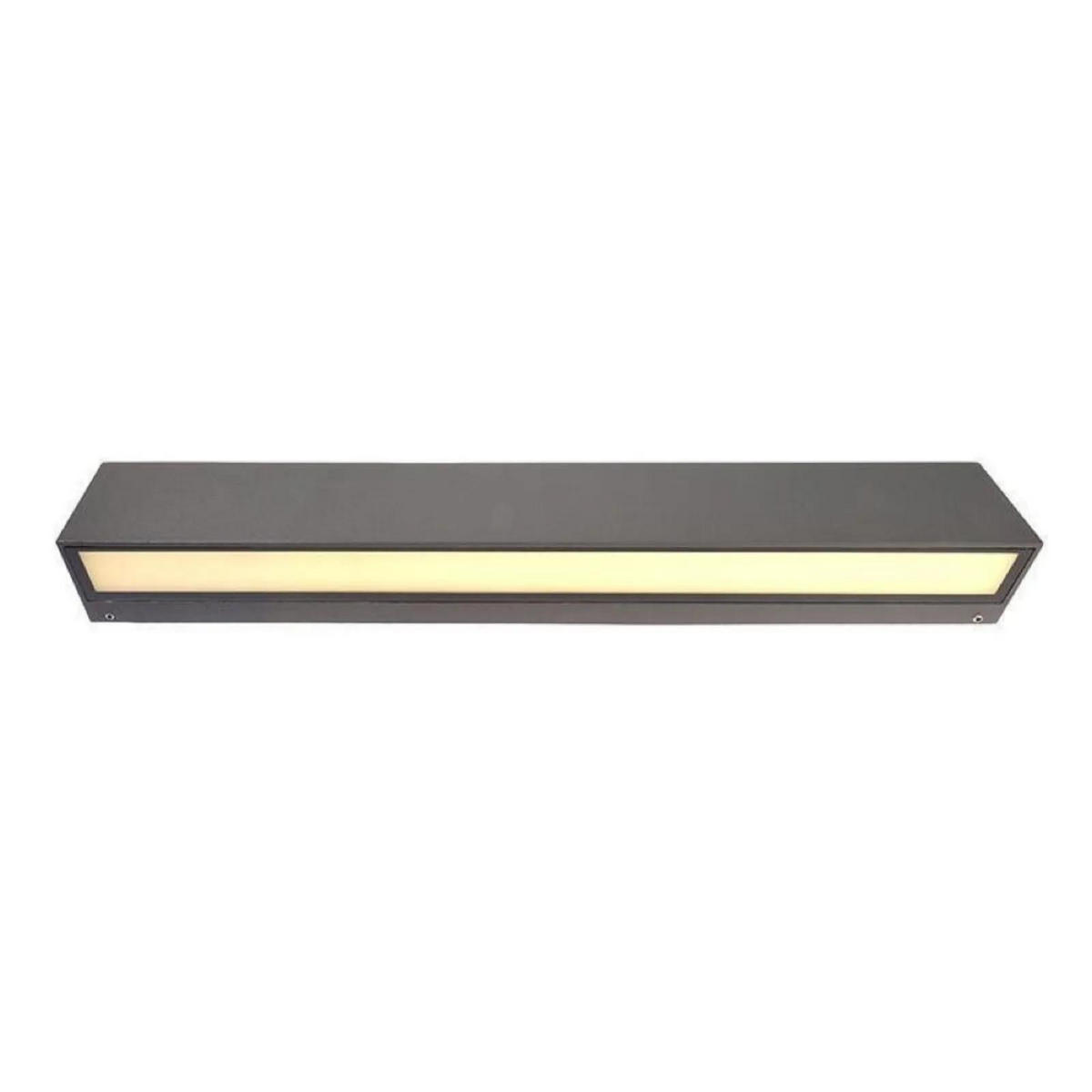WAND- & DECKENLEUCHTE Linear I - Dunkelgrau, Metall (25/6/6cm) - click-licht