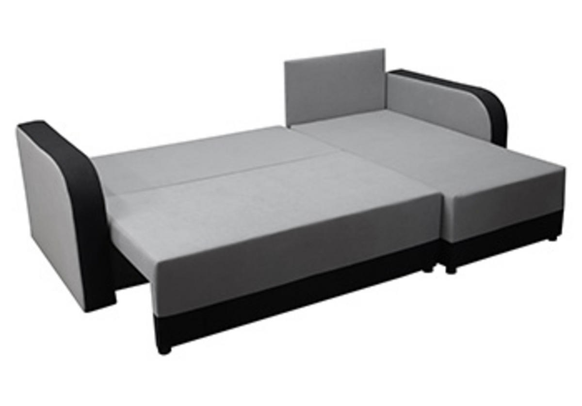 ECKSOFA Hawana Rot/Schwarz - Rot/Schwarz, Naturmaterialien (280/138cm) - imoebel24