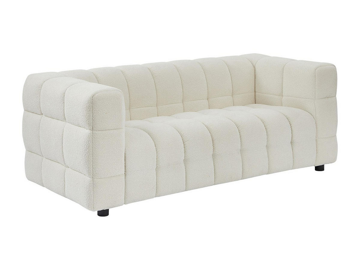 SOFA - 2 Personen - stoff - weiß Lerici - Weiß, Holz/Textil (189/72/89cm) - Vente-Unique