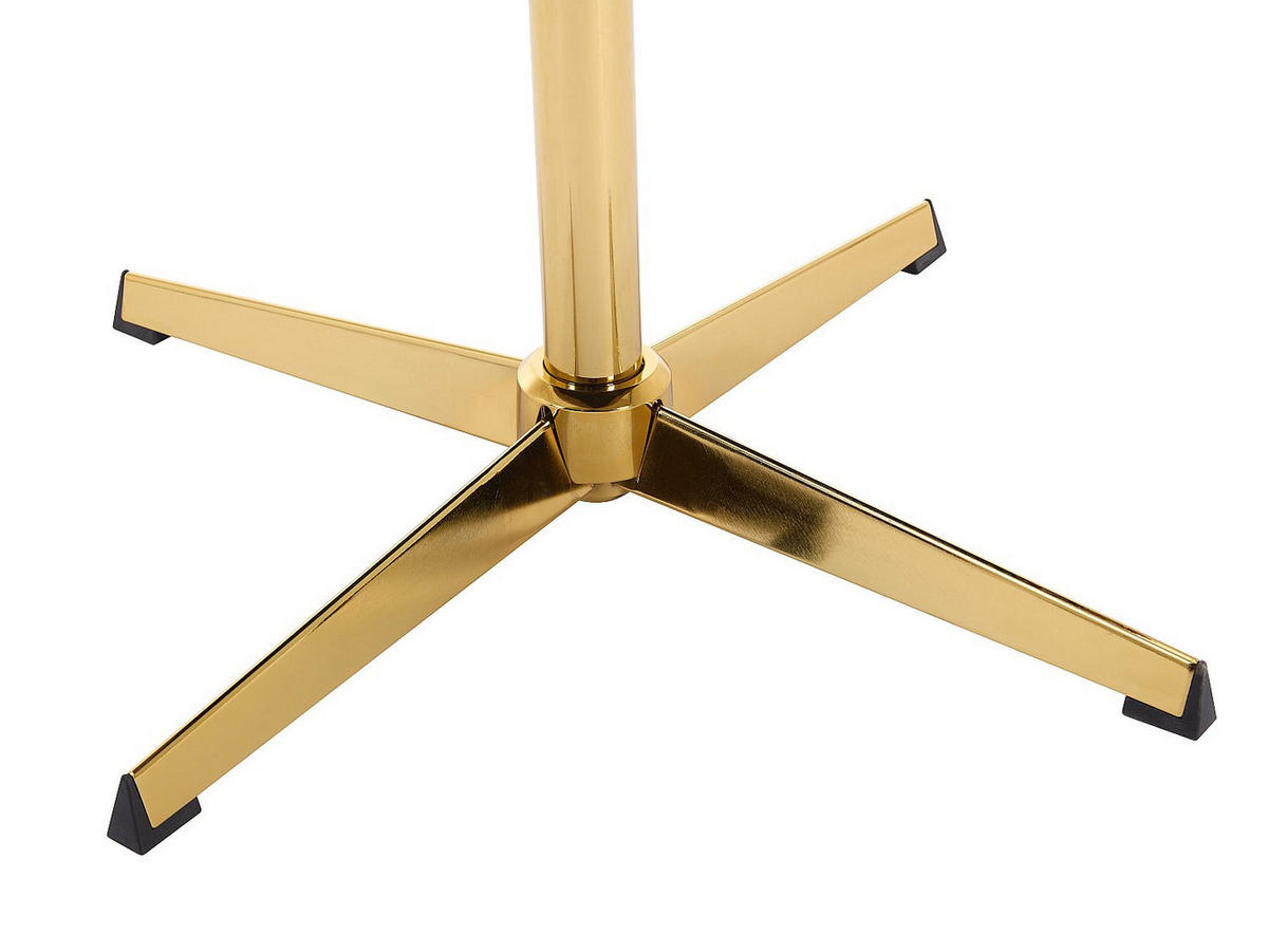 BÜROSTUHL ohne Armlehnen - 59.5 x 61 - stoff - weiß Lanciega - Weiß, Textil/Metall (59.5/79/61cm) - Vente-Unique
