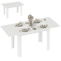 AUSZIEHTISCH Weiß ausziehbar 140-180/80/75 cm - Weiß, Holz (80/180/75cm) - PANGIVO