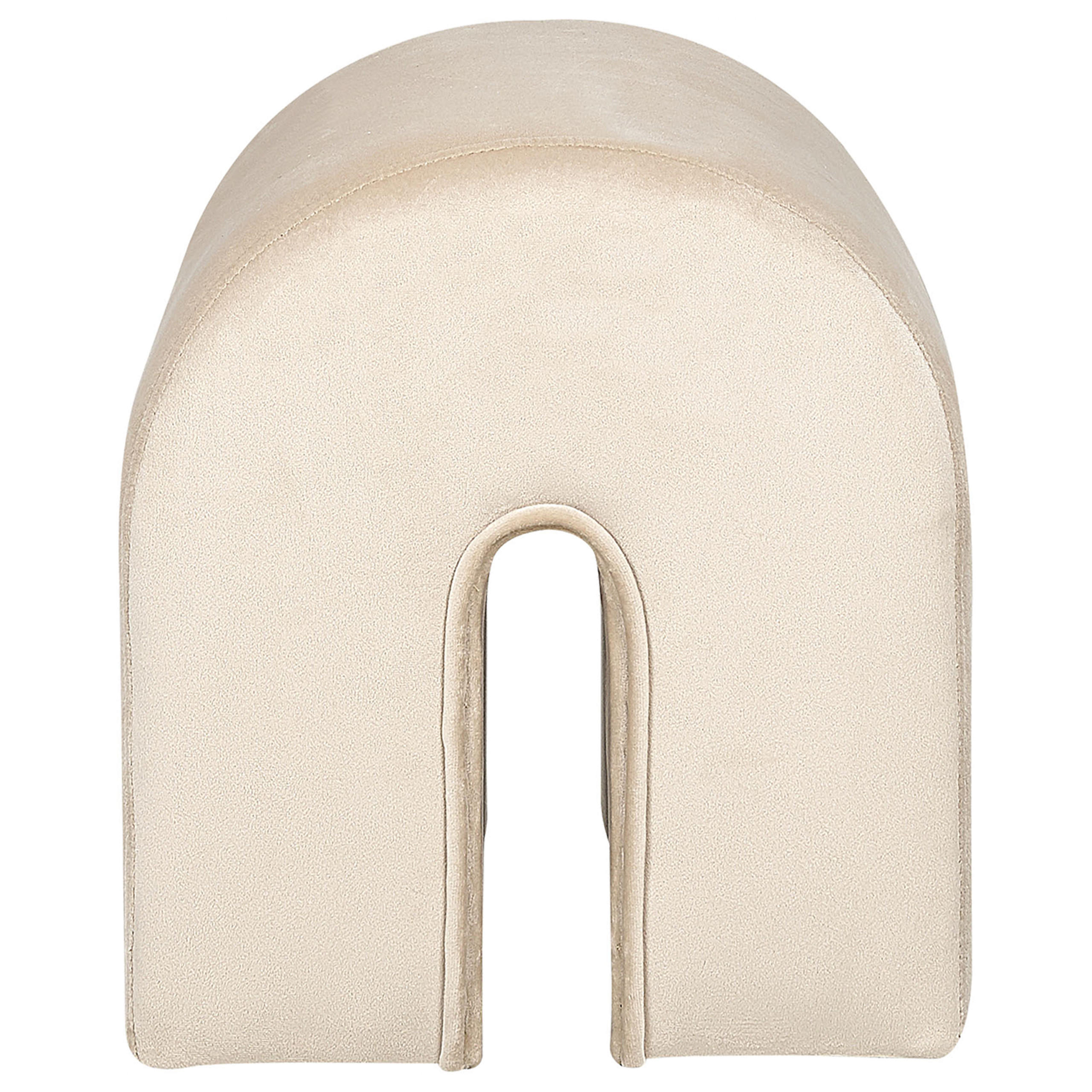 Beliani Pouf Beige 35x42x42 cm