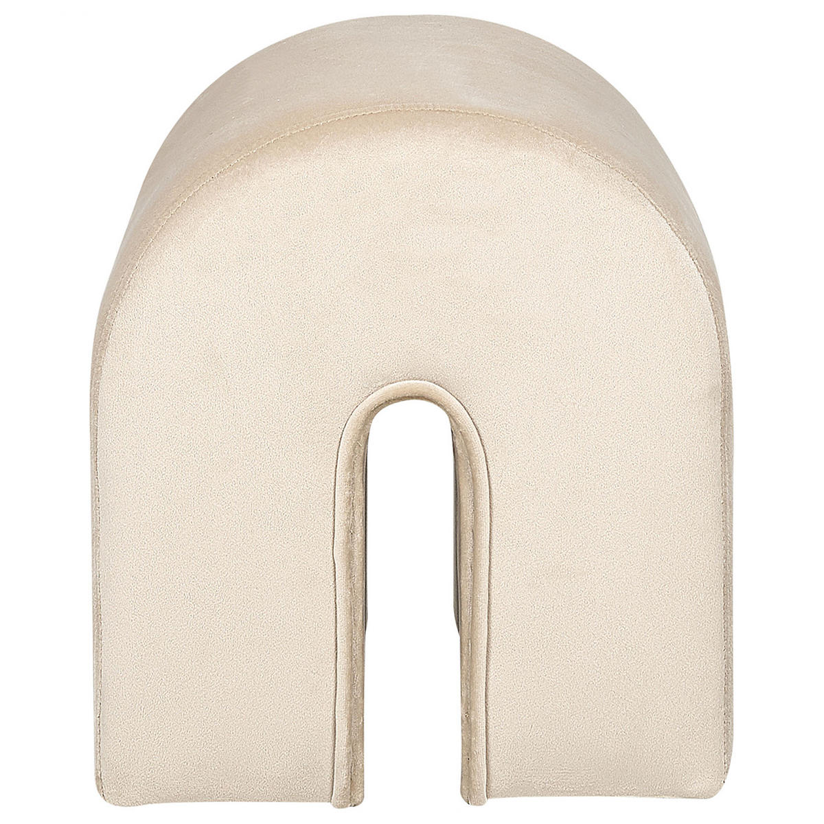 POUF Modoc 42/35/42 cm - Beige, Textil (35/42/42cm) - Beliani
