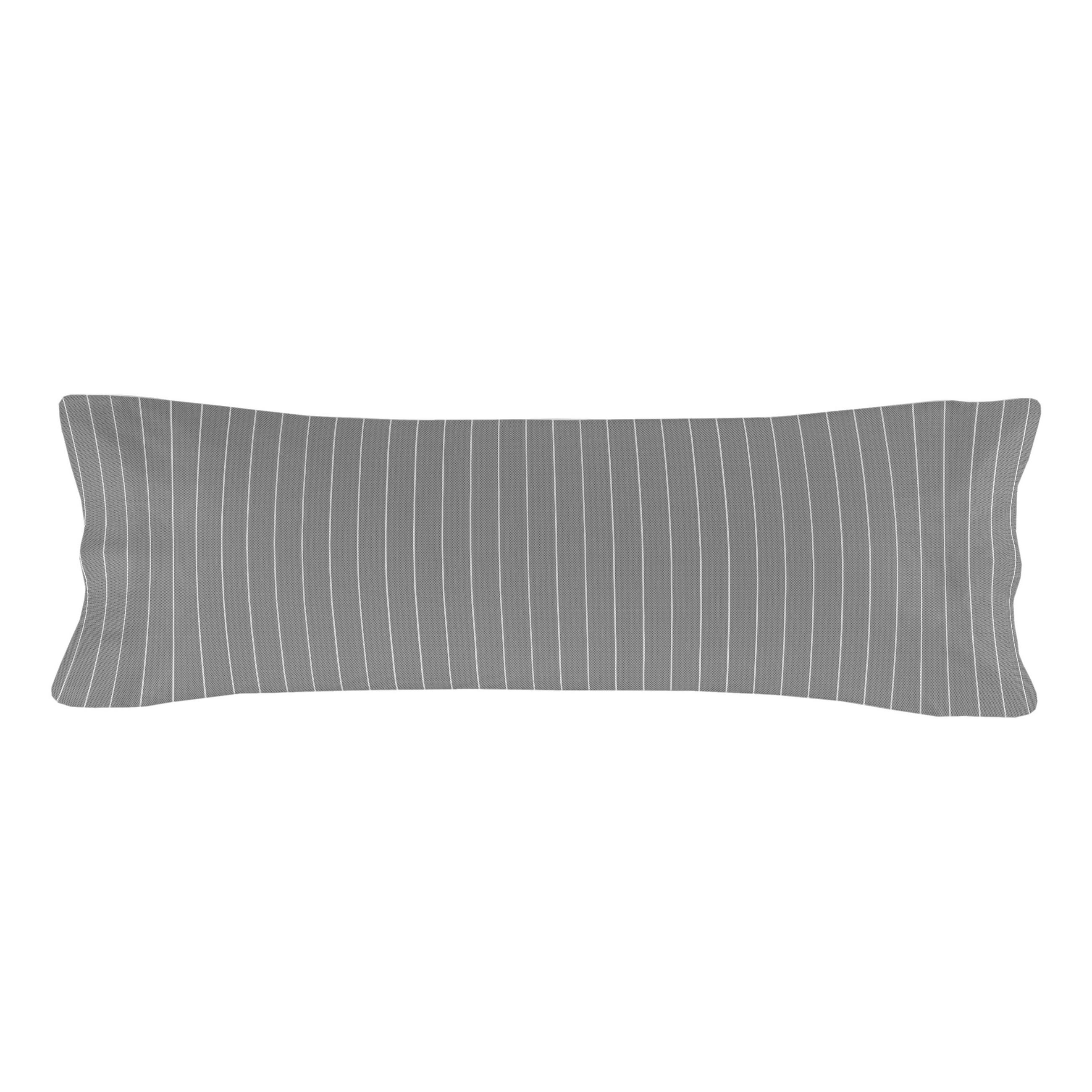 KISSENBEZUG oxford 45x125 cm grau - Grau, Textil (45/125cm) - Happy Friday