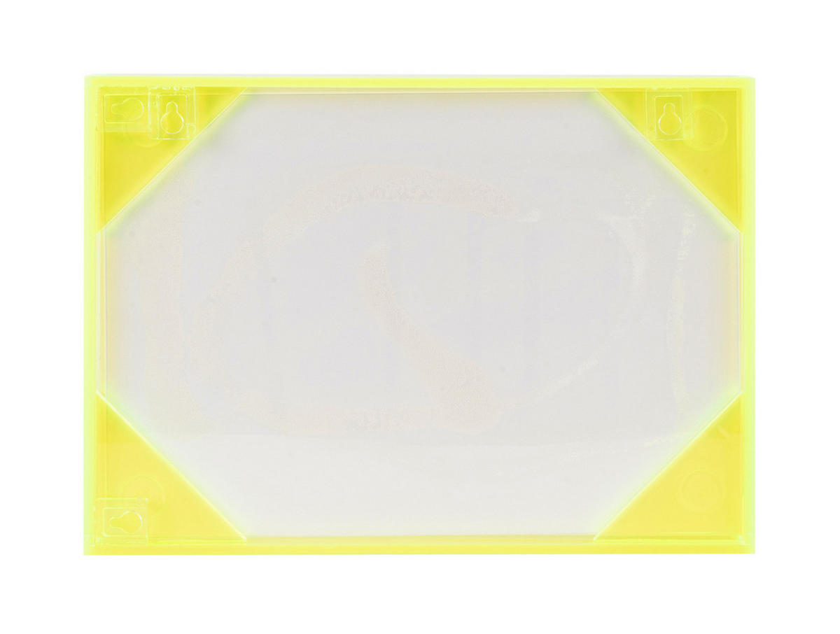 WANDBILD Wall Art Hola Gelb 3/31/22 cm - Gelb, Kunststoff (31/22/3cm) - Present Time