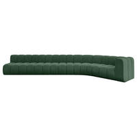 ECKSOFA modulares Sofa Karex-L3 - 490x194x70 cm Grün - Grün, Holzwerkstoff/Textil (490/194cm) - ALTDECOR