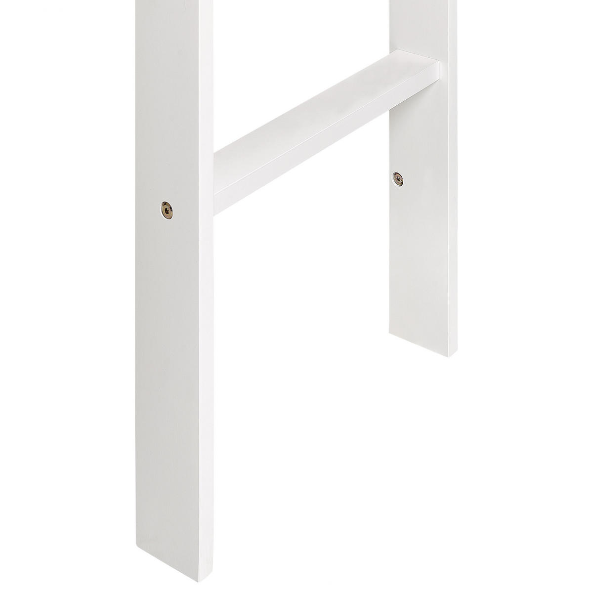 HALBHOCHBETT 90x200 cm Weiß Peipin - Weiß, Holz (90/200cm) - Beliani