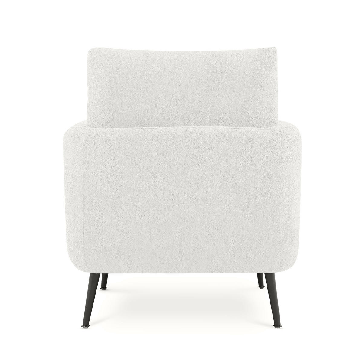 DESIGNER-SESSEL Emma weiße Schleife - Schwarz/Weiß, Holz/Holzwerkstoff (71/81/75cm) - Sicaan