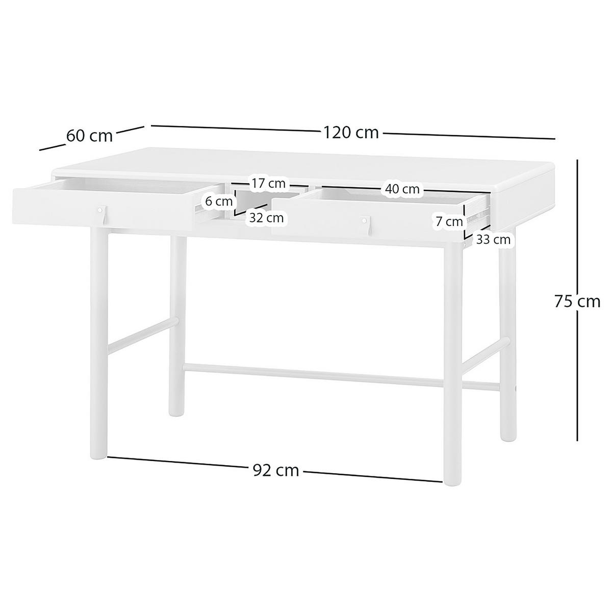 SCHREIBTISCH - Olivgrün, Holz/Holzwerkstoff (60/120/75cm) - home24