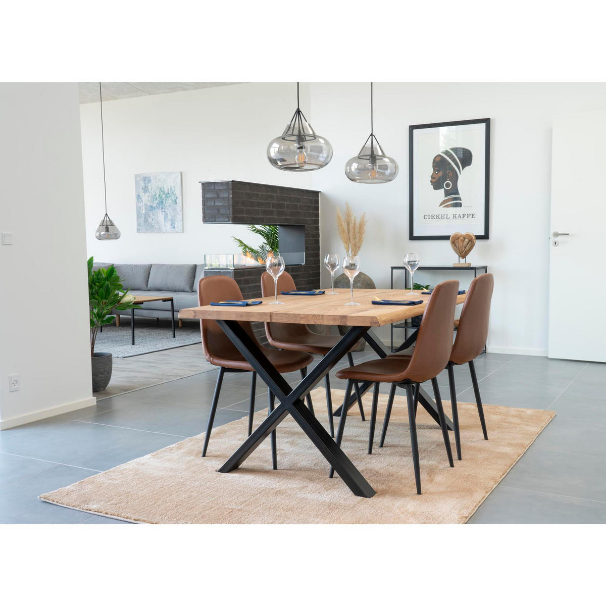 ESSTISCH Eiche - Eiche Wotan, Holzwerkstoff (140/95/74cm) - ebuy24