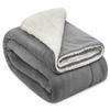 DECKE Alina 150/200 cm Hellgrau/Weiß - Hellgrau, Textil (150/200cm) - Beautissu 
