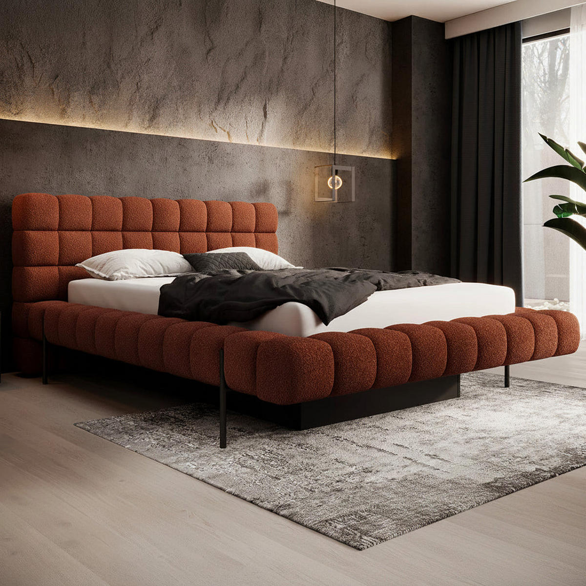BOXBETT 180/200 Ezio Ziegel - Terracotta, Holz (180/200cm) - Petits-meubles
