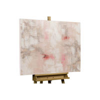 ACRYLBILD HANDGEMALT 100/75 cm - Pink, Holz/Textil (100/75cm) - KUNSTLOFT