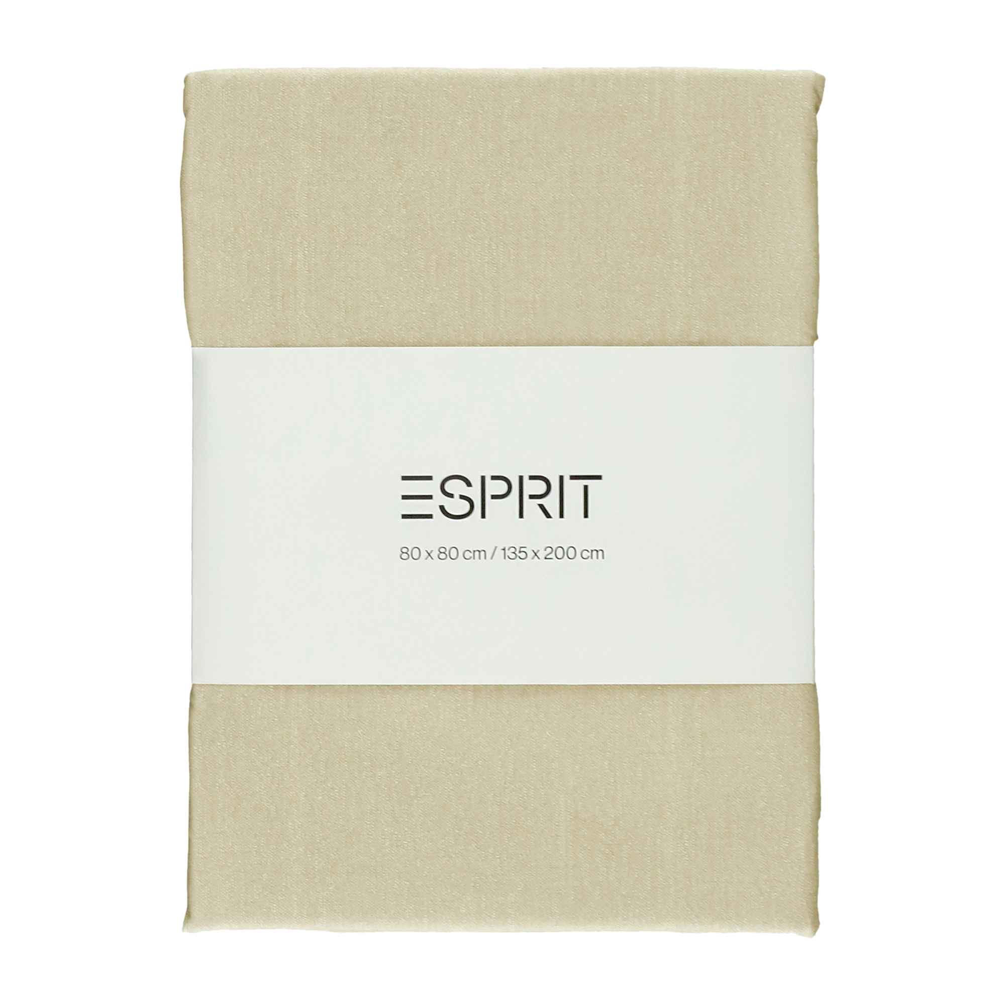 RENFORCE BETTWÄSCHE HARP 2er Set - Beige, Textil (135/200cm) - Esprit