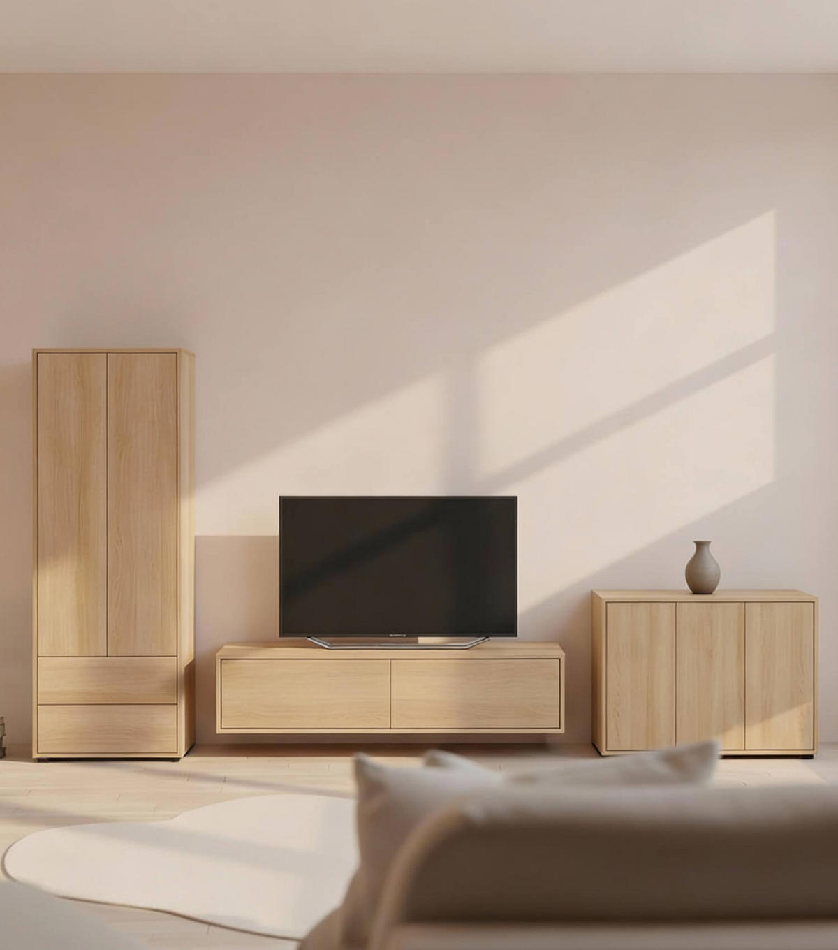 SIDEBOARD Die Horizontale - Braun, Holzwerkstoff (103/73/36cm) - Mokebo