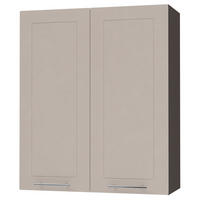 KÜCHENHÄNGESCHRANK Kvantum W4/80 Lava / Kaschmir Matt 80 / 32,5 / 96cm - Kaschmir/Dunkelgrau, Holz/Holzwerkstoff (80/96/32.5cm) - Feldmann-Wohnen