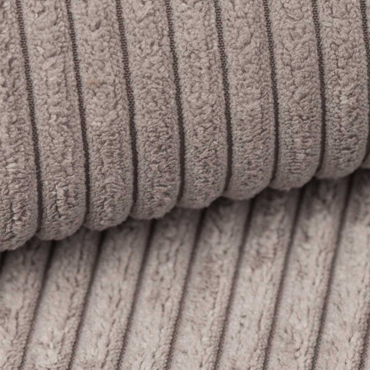 PANORAMASOFA Ezekiel 5 Sitzplätze Taupe - Taupe, Holz (309/73/145cm) - Petits-meubles
