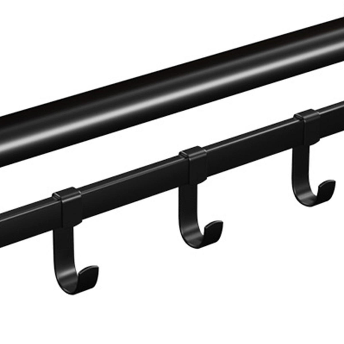 WANDGARDEROBE INDUSTRIESTIL - Braun, Holzwerkstoff (27/30/66cm) - Hansiro