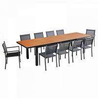 GARTENSET, Schwarz - Braun, Metall - Oviala