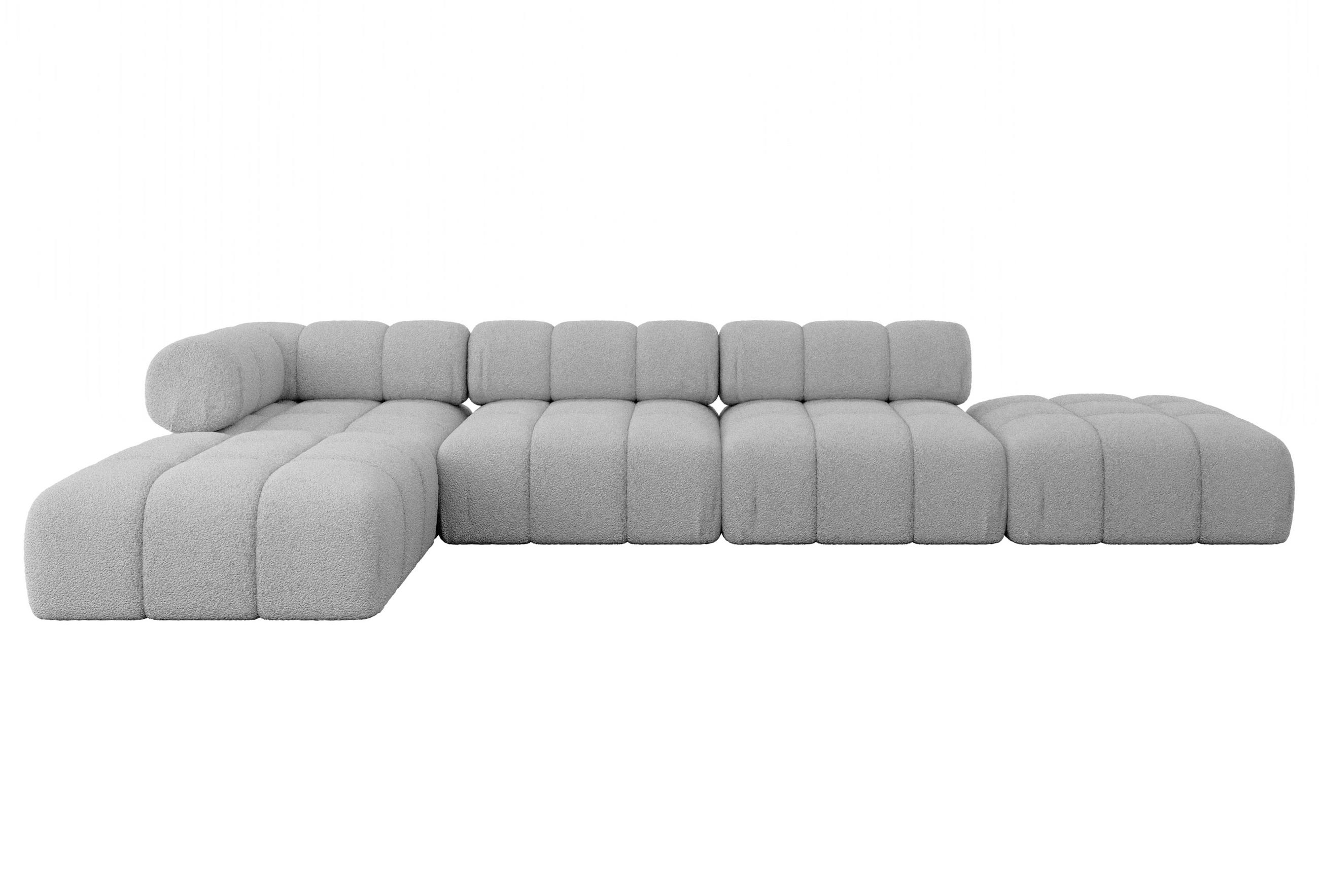 Altdecor Ecksofa Hellgrau 380x190 cm