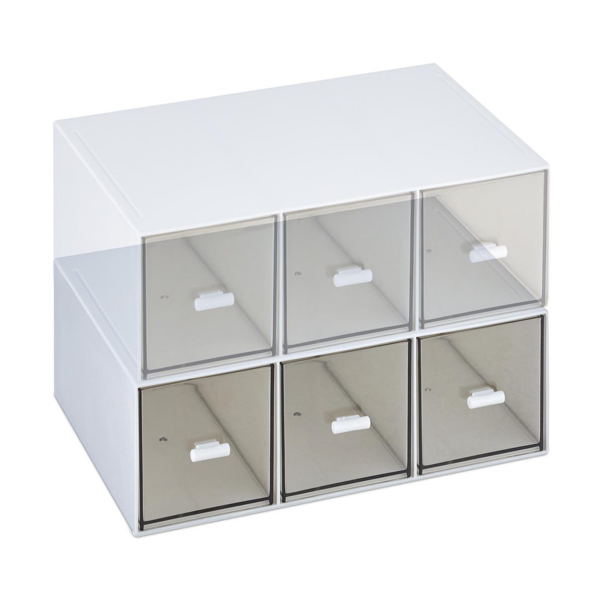 TEE-ORGANIZER - Multicolor, Kunststoff (23/8/17.5cm) - Relaxdays