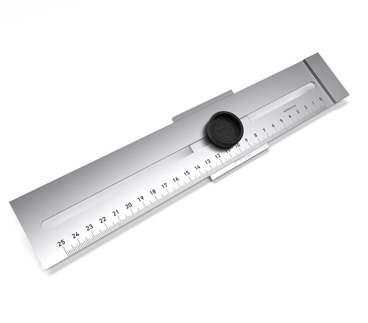 STREICHMASS Metall 250 mm - Silberfarben, Metall (25/5/2cm) - BAUHELD