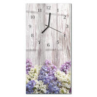 WANDUHR 60x30 cm - Abstraktion - Multicolor, Glas (30/60/0.4cm) - TULUP