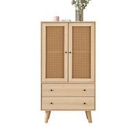 SIDEBOARD 60/40/120 cm aus Spanplatte mit Rattangeflecht Eichefarben - Eichefarben, Holzwerkstoff (60/120/40cm) - Modenvie