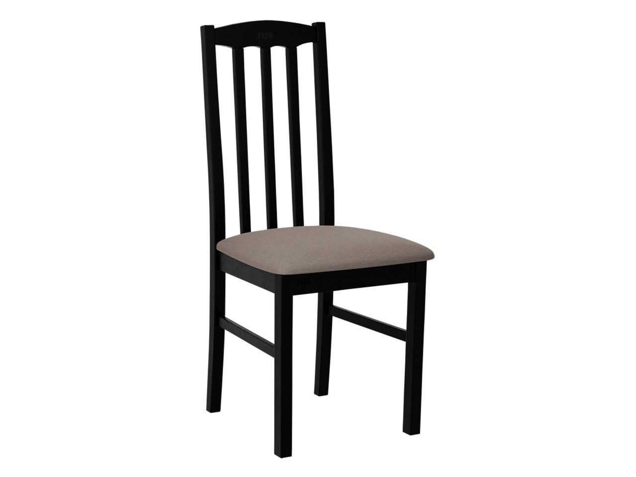 STUHL Bos XII, Holzfarbe: Schwarz - Schwarz/Bronzefarben, Holz (43/90/48cm) - MIRJAN24