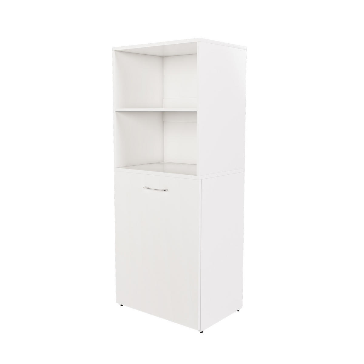 ECKSCHREIBTISCH DE-37446 ausziehbar mit verstellbaren Ablagen Weiß - Weiß, Holzwerkstoff (40/55/136cm) - ComfortXL